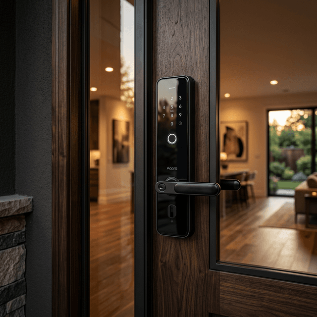 Smart Lock Hyperrealistic Modern Interior